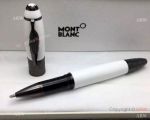 Daniel Defoe Montblanc White Rollerball pen / Fake Mont Blanc Pen